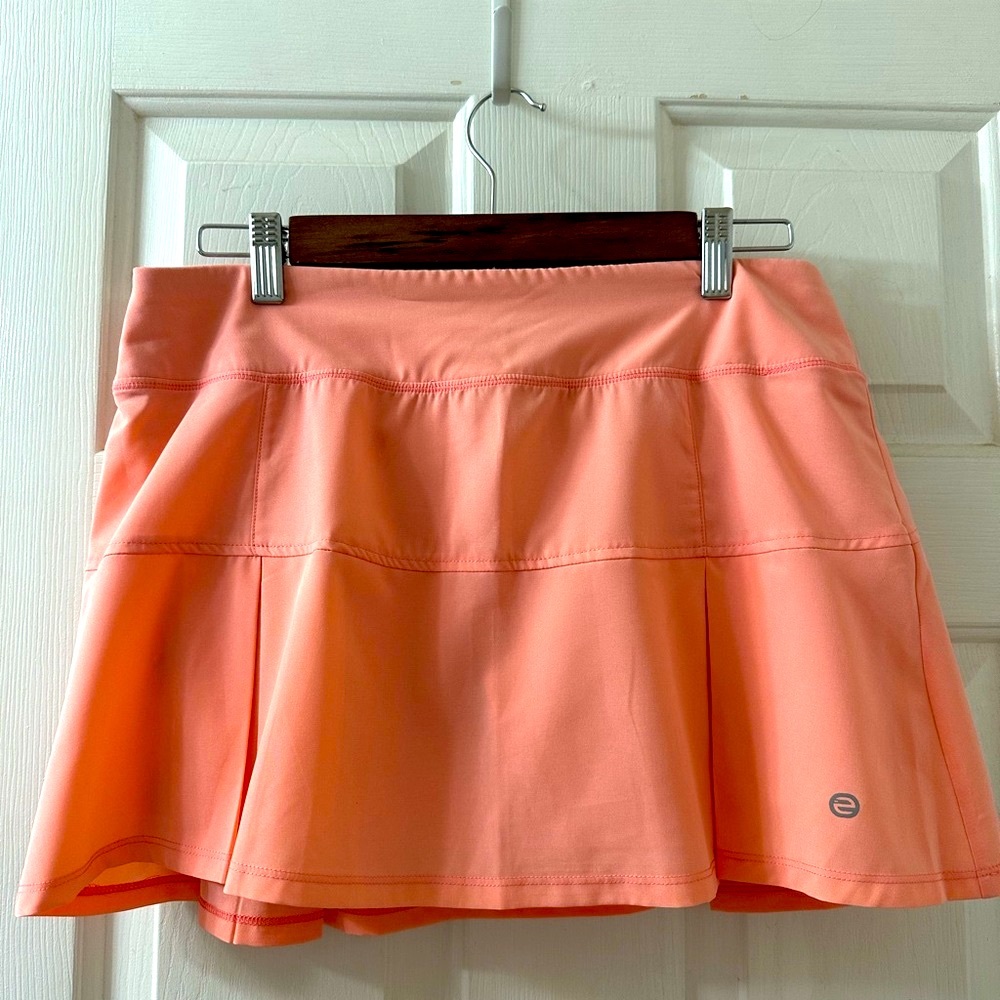 Sunny Coral Etonic Tennis Skirt